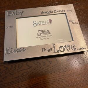Pewter Frame Embossed Wording for child/baby